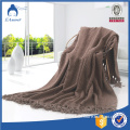 New Style Knitted Polyester Blanket Thick Throws Wholesale